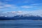 Mountains behind the beagle channel, Ushuaia, Argentina