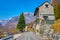 The mountains behind the village, Frasco, Valle Verzasca, Switzerland