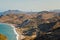 Mountains and blue sea