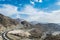 Mountains with blue sky in Saudi Arabia