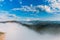 Mountains cliff and clouds Landscape Travel aerial view serene scenery wild nature