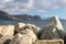 Mountains in Cliffs seen from Keel beach