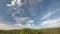 mountains with clouds in atmosphere time lapse