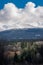 Mountains, Clouds, Forests in early Spring