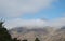 Mountains in clouds Langdale Pikes, Lake District UK