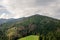 Mountains covered with beautiful green forests. Poland
