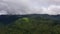 Mountains covered with rainforest.