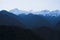 Mountains at dawn, Himalayas, Uttarakhand, India