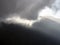 Mountains with dramatic storm clouds with shadows in tenerife