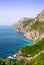 Mountains on famous Amalfi coast, Italy