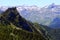 Mountains and forestin Artouste in the French Pyrenees.