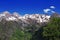 Mountains and forestin Artouste in the French Pyrenees.