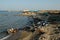 Mountains of garbage on the beach away from the resort towns of Egypt