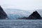 Mountains and glacier, Antarctic landscape