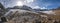 Mountains glacier ice snow stones summer