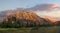 Mountains at the Going To The Sun Campground at Sunrise, Glacier