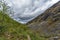 Mountains Hibiny, Cola peninsula, Nord, summer, dark clouds