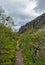 Mountains Hibiny, Cola peninsula, Nord, summer, dark clouds