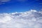 Mountains hiding in clouds, view from Elbrus side