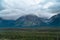 Mountains in the Hooker Icefield Range Canadian Rockies, Alberta, Canada