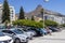 Mountains, hotels and parking cars at Sea Point Cape Town