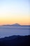 Mountains inspirational sunset landscape, Pico del Teide