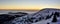 Mountains Krkonose panorama