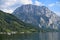 Mountains and Lake Traun Traunsee landscapes in Austria