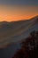 Mountains Landscape. Beautiful Mountain peaks at sunrise in Russia, Sochi