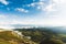 Mountains Landscape green valley clouds Travel aerial view serene scenery Clouds wild nature calm idyllic scene beautiful