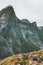 Mountains Landscape Munkebu hut Hermannsdalstinden hike in Norway