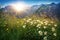 Mountains landscape in Vorarlberg