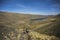 Mountains landscapes and trekkers from Cordillera Real, Andes, Bolivia