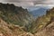 Mountains Madeira with ominous clouds