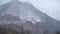 Mountains of Montenegro smoking from forest fires