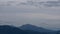 Mountains, with Mt. Fuji hiding behind clouds just behind