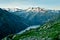 Mountains near Grimselpass in the Swiss mountains