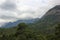 Mountains near which thickened gloomy clouds