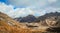 Mountains overlooking valley at Nathang valley