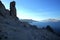 Mountains on Pag Island and the view on Adriatic Sea