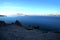 Mountains on Pag Island and the view on Adriatic Sea