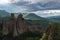 Mountains panorama of Belogradchik cliff rocks, nature gem landmark