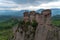 Mountains panorama of Belogradchik cliff rocks, nature gem landmark,