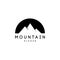 Mountains peaks logo vector designs