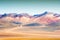 Mountains on the plateau Altiplano, Bolivia