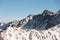 Mountains in the Pyrenees at the Grandvalira ski resort in Andorra