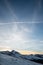 Mountains in the Pyrenees from the Grandvalira ski resort in Andorra