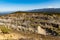 Mountains of Quartz mine Stanislaw at sunny day