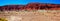 Mountains of red sandstone in Ischigualasto Park