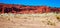 Mountains of red sandstone in Ischigualasto Park